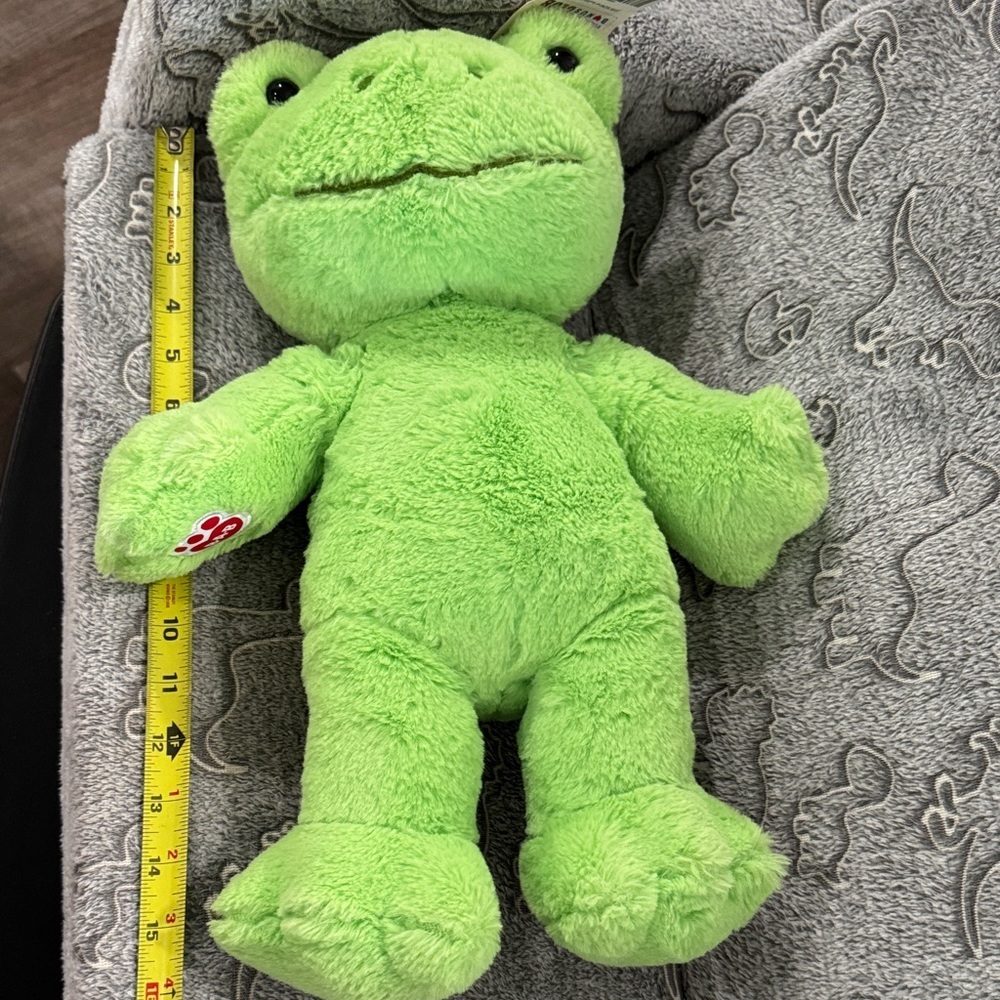 Build-A-Bear Green Spring Frog in Pink Dress - Picture 7 of 8